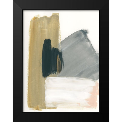 Marble Block Symmetry II Black Modern Wood Framed Art Print by Chang, Stella