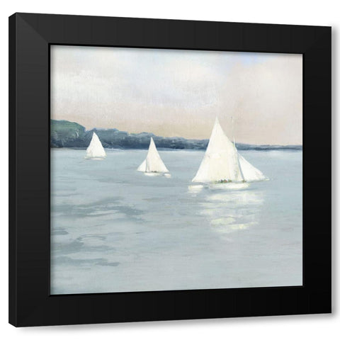 Sail Away I Black Modern Wood Framed Art Print by Swatland, Sally