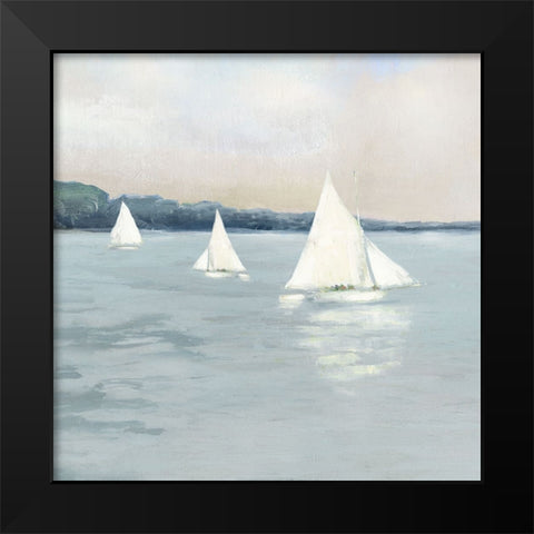 Sail Away I Black Modern Wood Framed Art Print by Swatland, Sally