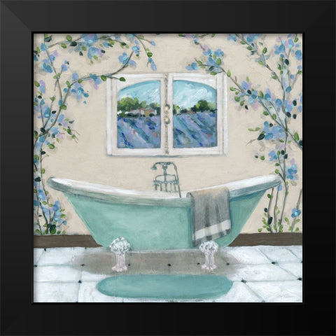 Tuscany Bath I Black Modern Wood Framed Art Print by Robinson, Carol