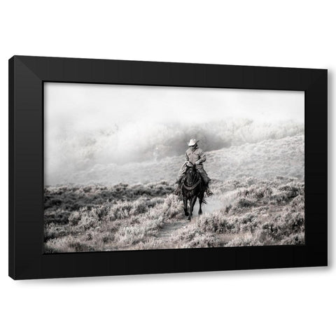Cowboy Black Modern Wood Framed Art Print with Double Matting by Delimont, Danita