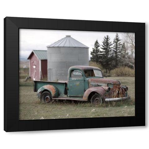 Well Deserved Rest Black Modern Wood Framed Art Print with Double Matting by Robinson, Carol