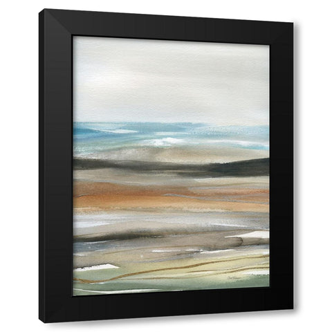 Natures Many Layers I Black Modern Wood Framed Art Print with Double Matting by Robinson, Carol