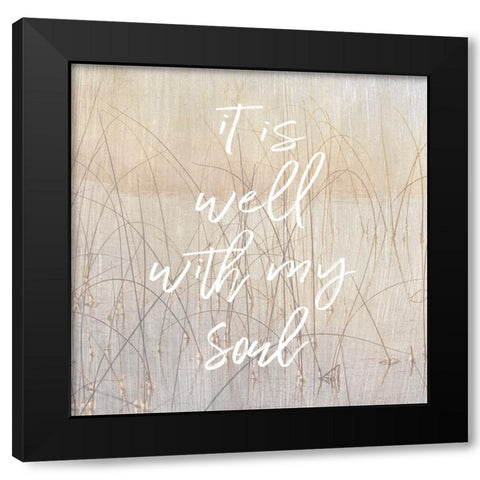 It is Well Black Modern Wood Framed Art Print by Delimont, Danita