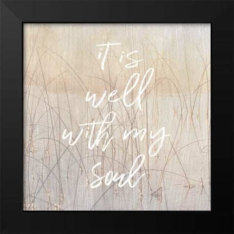 It is Well Black Modern Wood Framed Art Print by Delimont, Danita