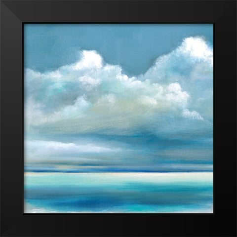 Tranquil Seas I Black Modern Wood Framed Art Print by Manning, Ruane