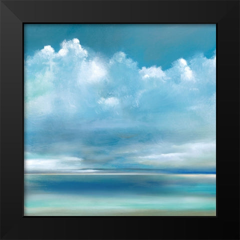 Tranquil Seas II Black Modern Wood Framed Art Print by Manning, Ruane