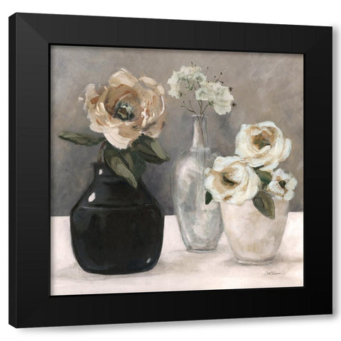 Contrasting Focus Black Modern Wood Framed Art Print with Double Matting by Robinson, Carol