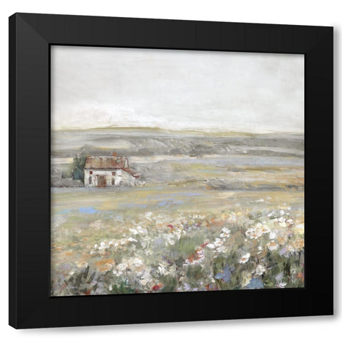 Soft Summer Meadow I Black Modern Wood Framed Art Print by Swatland, Sally