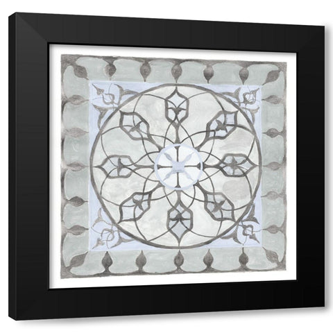 Soft Translucent Tile I Black Modern Wood Framed Art Print with Double Matting by Henderson, Charity