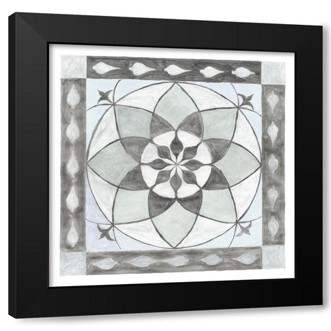 Soft Translucent Tile III Black Modern Wood Framed Art Print by Henderson, Charity