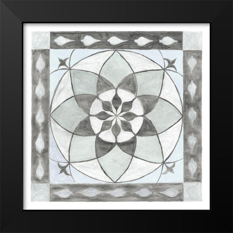 Soft Translucent Tile III Black Modern Wood Framed Art Print by Henderson, Charity