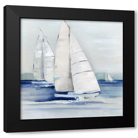 Close Sail I Black Modern Wood Framed Art Print with Double Matting by Swatland, Sally