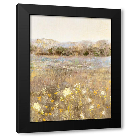 Honey Meadow Black Modern Wood Framed Art Print by Swatland, Katie