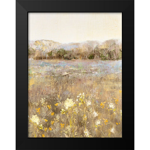 Honey Meadow Black Modern Wood Framed Art Print by Swatland, Katie