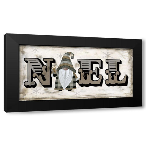 Winter Wonderland Friends Noel Black Modern Wood Framed Art Print by Finn, Livi