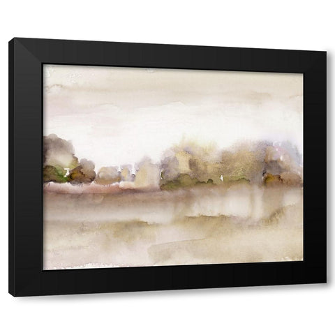 Fall Colors Black Modern Wood Framed Art Print with Double Matting by Nan