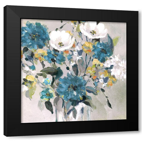 Autumn Jewels Black Modern Wood Framed Art Print with Double Matting by Robinson, Carol