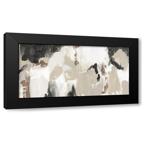 Sandy Summer Black Modern Wood Framed Art Print with Double Matting by Jill, Susan