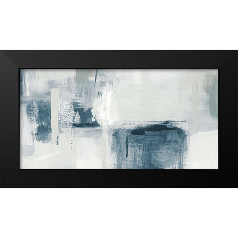 Blue Tides Black Modern Wood Framed Art Print by Jill, Susan