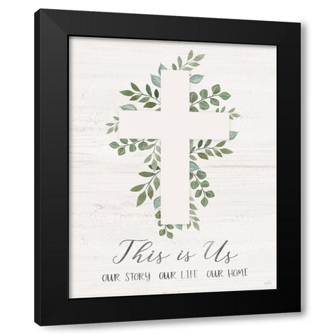 This is Us Black Modern Wood Framed Art Print with Double Matting by Carpentieri, Natalie