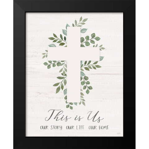 This is Us Black Modern Wood Framed Art Print by Carpentieri, Natalie