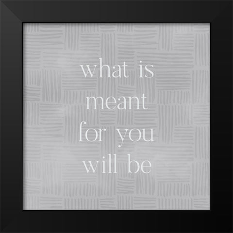 Will Be Black Modern Wood Framed Art Print by Designs, CAD