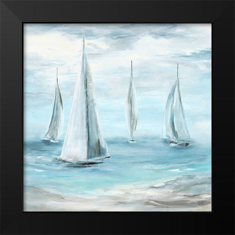 Soft Summer Wind I Black Modern Wood Framed Art Print by Dunlap, Marilyn