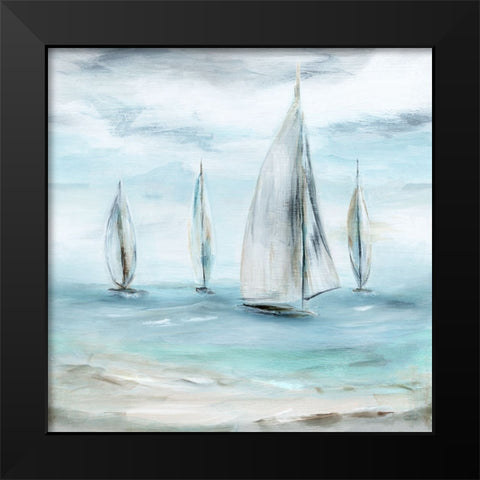 Soft Summer Wind II Black Modern Wood Framed Art Print by Dunlap, Marilyn
