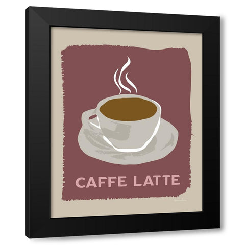 Modern Coffee III Black Modern Wood Framed Art Print with Double Matting by Santiago, Daniela