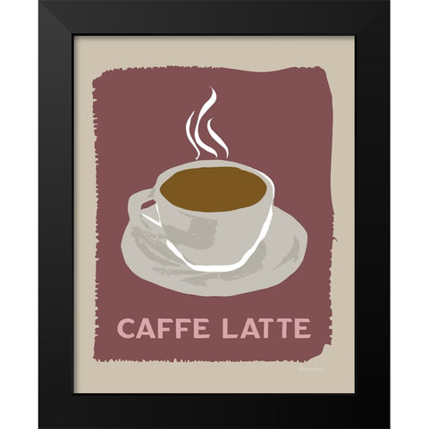 Modern Coffee III Black Modern Wood Framed Art Print by Santiago, Daniela