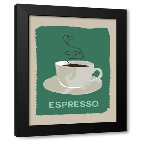 Modern Coffee IV Black Modern Wood Framed Art Print by Santiago, Daniela