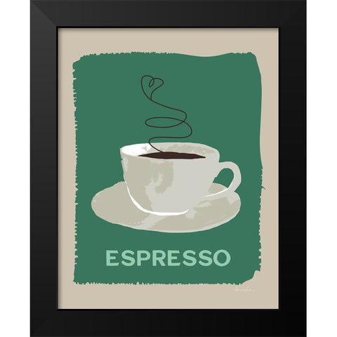 Modern Coffee IV Black Modern Wood Framed Art Print by Santiago, Daniela