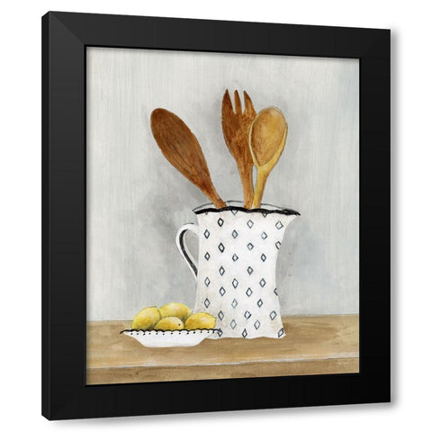 Cottage Kitchen III Black Modern Wood Framed Art Print with Double Matting by Tava Studios