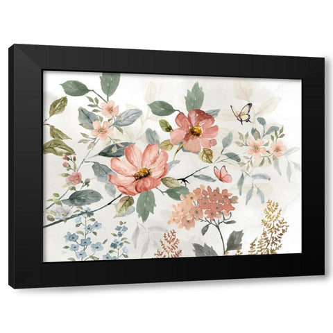 Summers Promise Black Modern Wood Framed Art Print with Double Matting by Nan