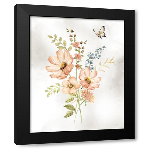 Summer Arrangement II Black Modern Wood Framed Art Print with Double Matting by Nan