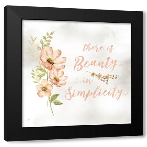 Summer Simplicity I Black Modern Wood Framed Art Print by Nan