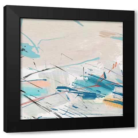Stops Along the Way II Black Modern Wood Framed Art Print by Jill, Susan