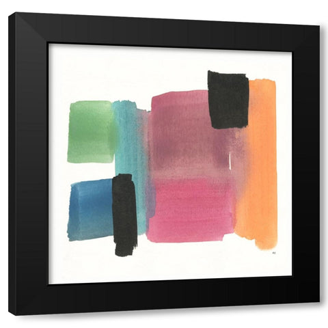 Organic Block I Black Modern Wood Framed Art Print by Jill, Susan