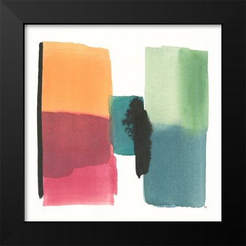 Organic Block II Black Modern Wood Framed Art Print by Jill, Susan