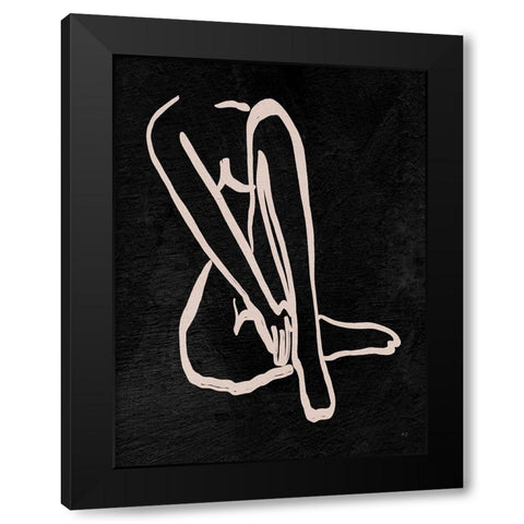 Figure in Dark I Black Modern Wood Framed Art Print by Jill, Susan