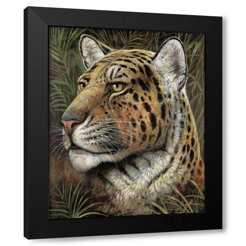 Spotted Beauty Black Modern Wood Framed Art Print by Manning, Ruane