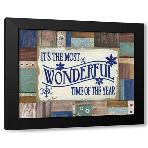 Most Wonderful Time Black Modern Wood Framed Art Print by Tava, Janet