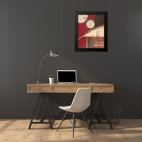 Circa Design II Black Modern Wood Framed Art Print by Alldredge, Joy