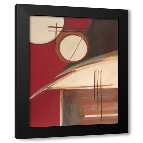 Circa Design II Black Modern Wood Framed Art Print with Double Matting by Alldredge, Joy