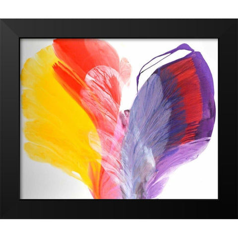 The Beginning Black Modern Wood Framed Art Print by Segrest, Jane