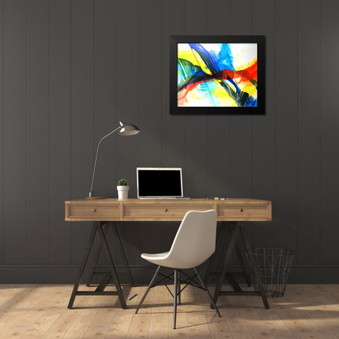 Sailing Away Black Modern Wood Framed Art Print by Segrest, Jane