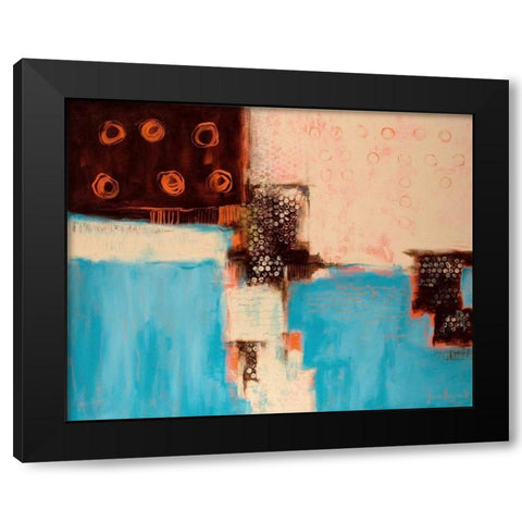 Need A Stamp Black Modern Wood Framed Art Print by Segrest, Jane