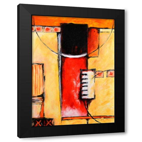Let It Go I Black Modern Wood Framed Art Print by Segrest, Jane