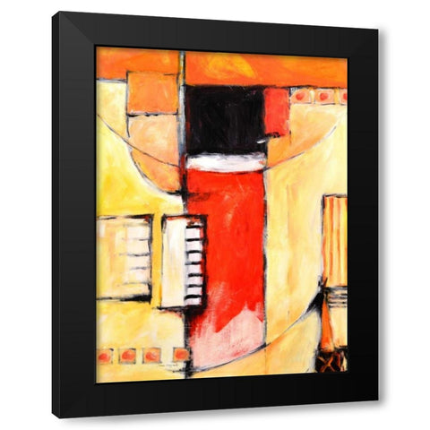 Let It Go II Black Modern Wood Framed Art Print by Segrest, Jane